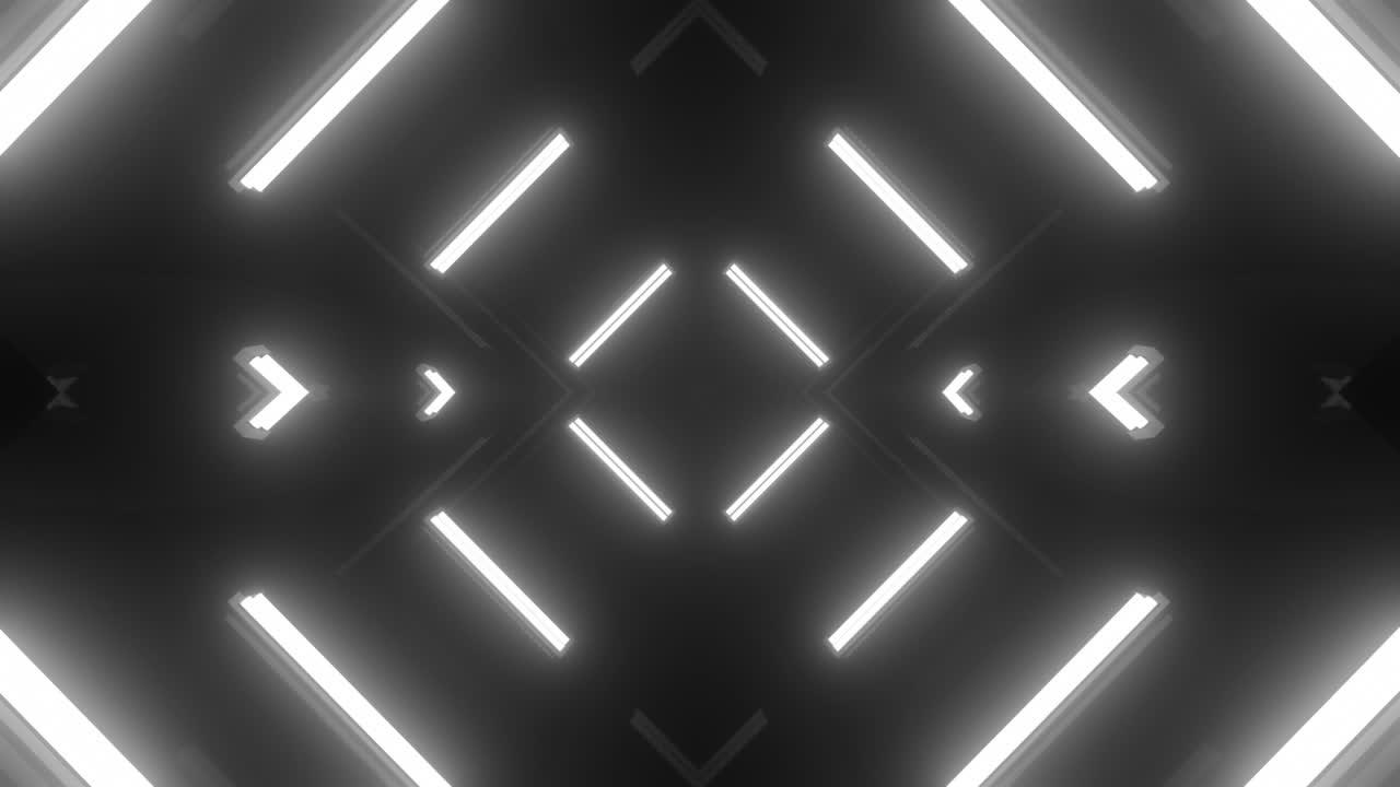 túnel geométrico de neón abstracto