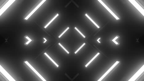 abstract neon geometric tunnel