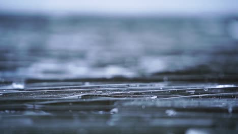 Eisflocken-In-Einem-See