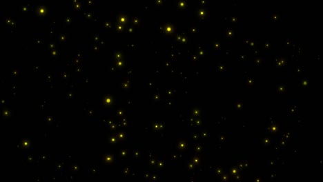 fondo de bucle abstracto de rayos dorados de luz con polvo mágico luminoso. brillo