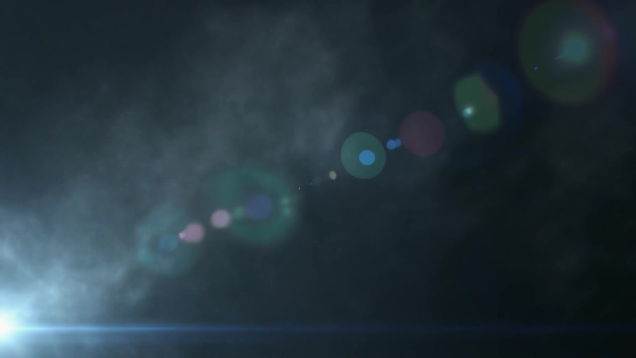 Abstract Light Flare with Hazy Smoke Background