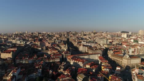 Aerial-View-City-of-Porto,-Portugal