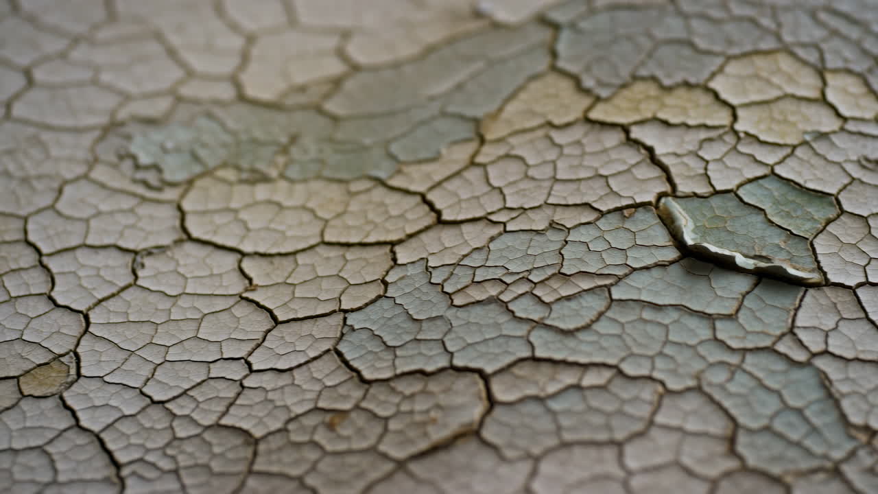 Primo piano della texture di pittura screpolata e scrostata