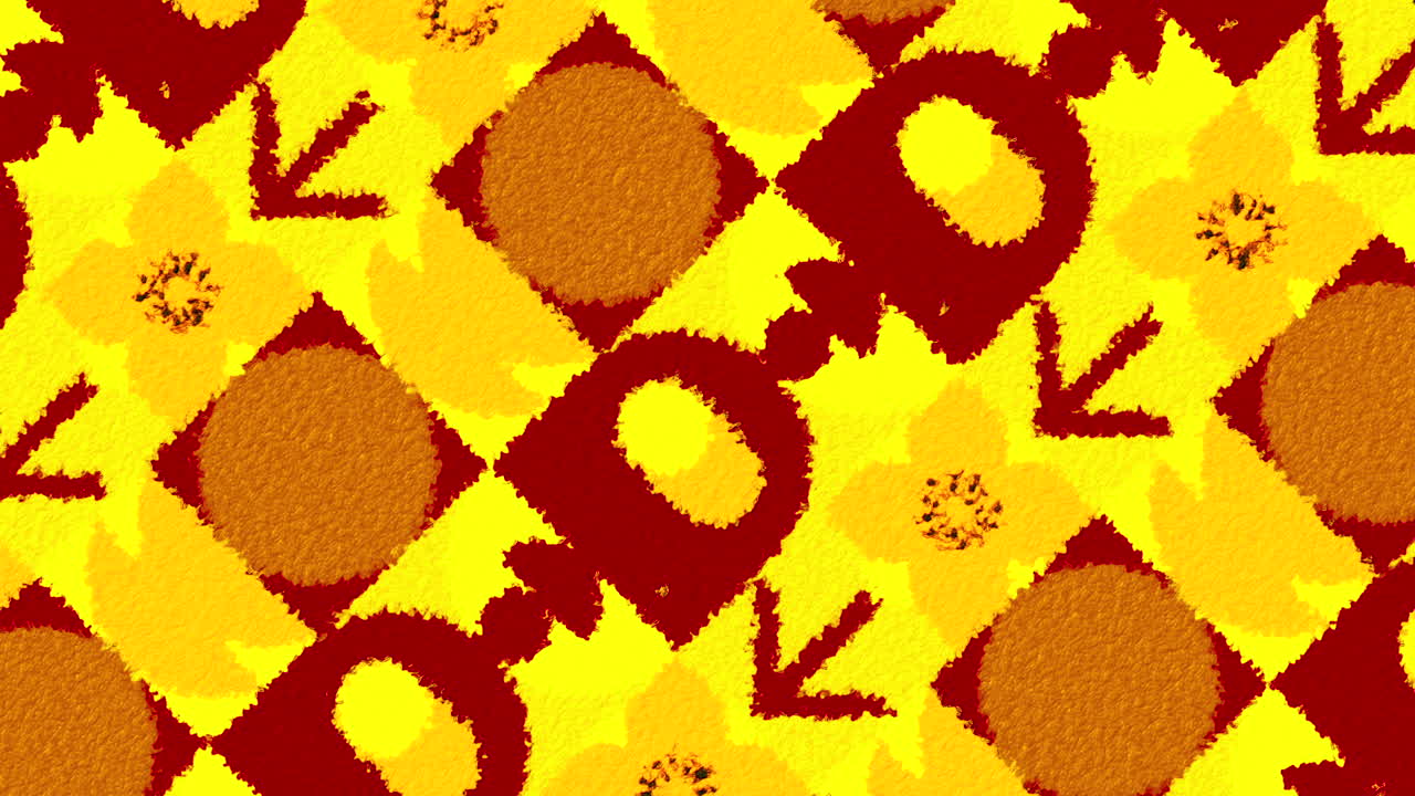 추상 꽃 기하학적 패턴