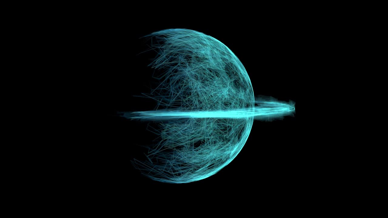 Concept of Giant Ghost planet , 3D hyper Realistic animation of illuminating planet from space, Orbiting planet, Globe, 4k production high quality, 3D render