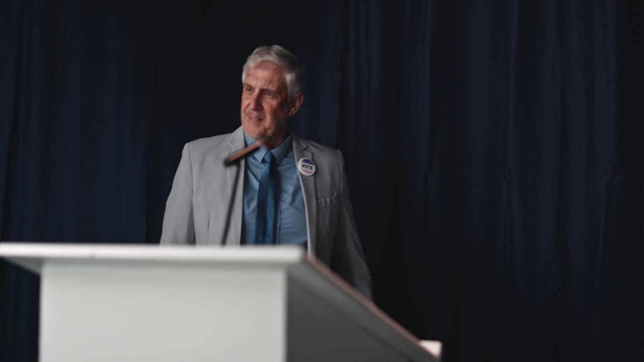 Politician Giving Speech