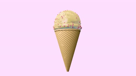helado con diferentes sabores