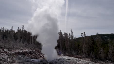 dormant steamboat geyser in yellowstone