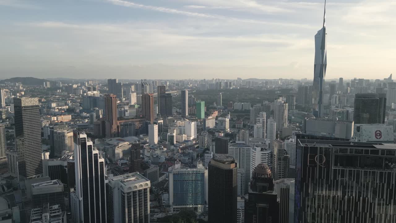 Kuala Lumpur City Skyline Aerial View