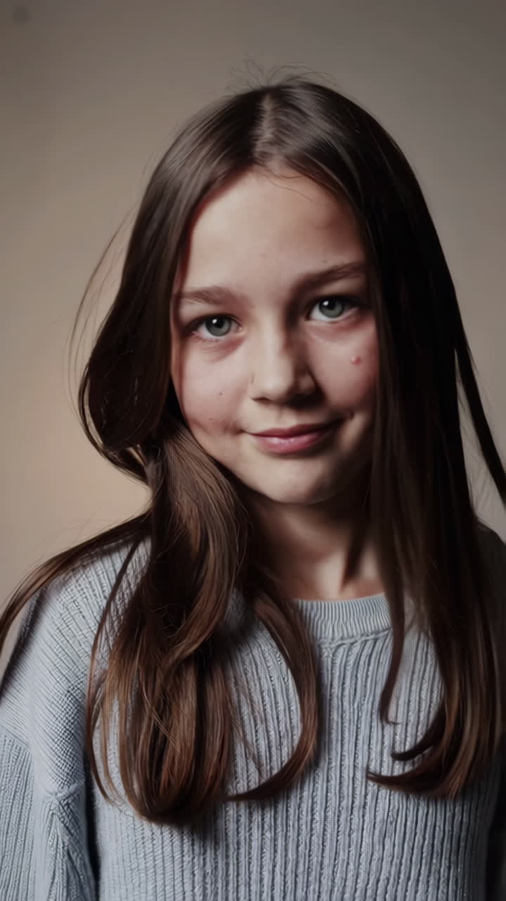 retrato de un adolescente sonriente