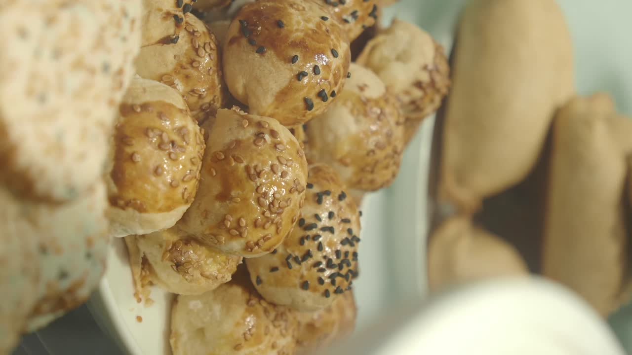 Close-up of Pastries