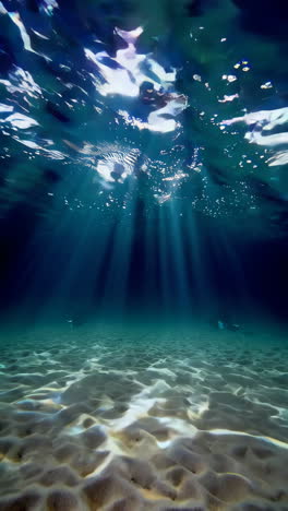luz solar bajo el agua