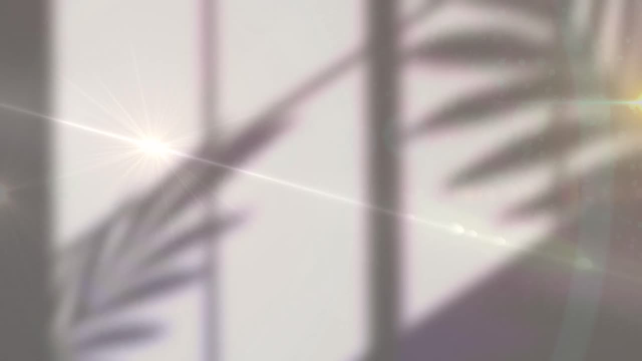 바탕에 그림자 위에 반이는 노란색 불빛의 애니메이션