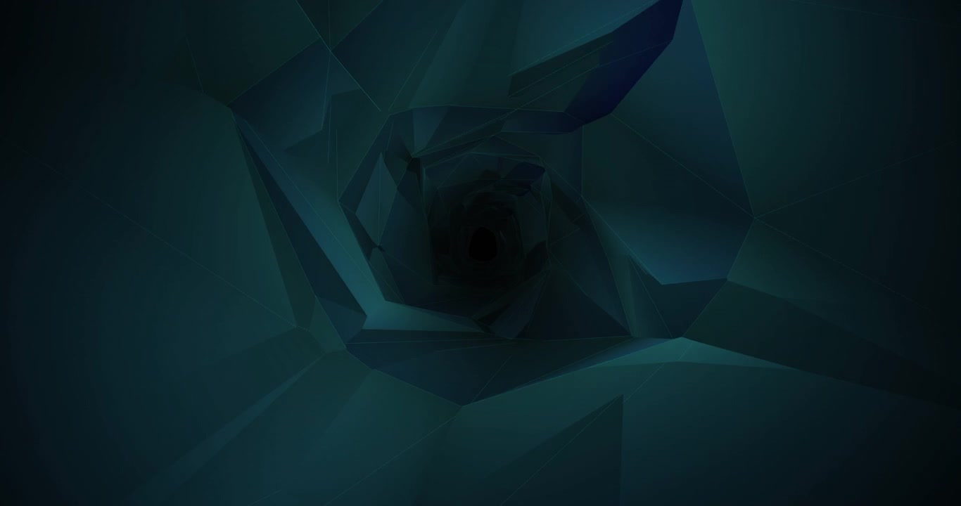Animation of digital tunnel over black background