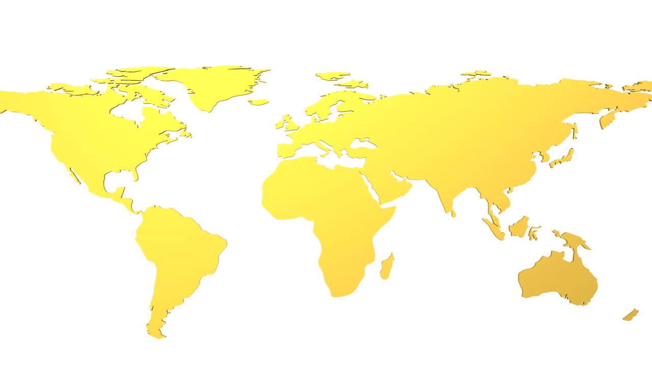 el mapa del mundo se convierte en un globo