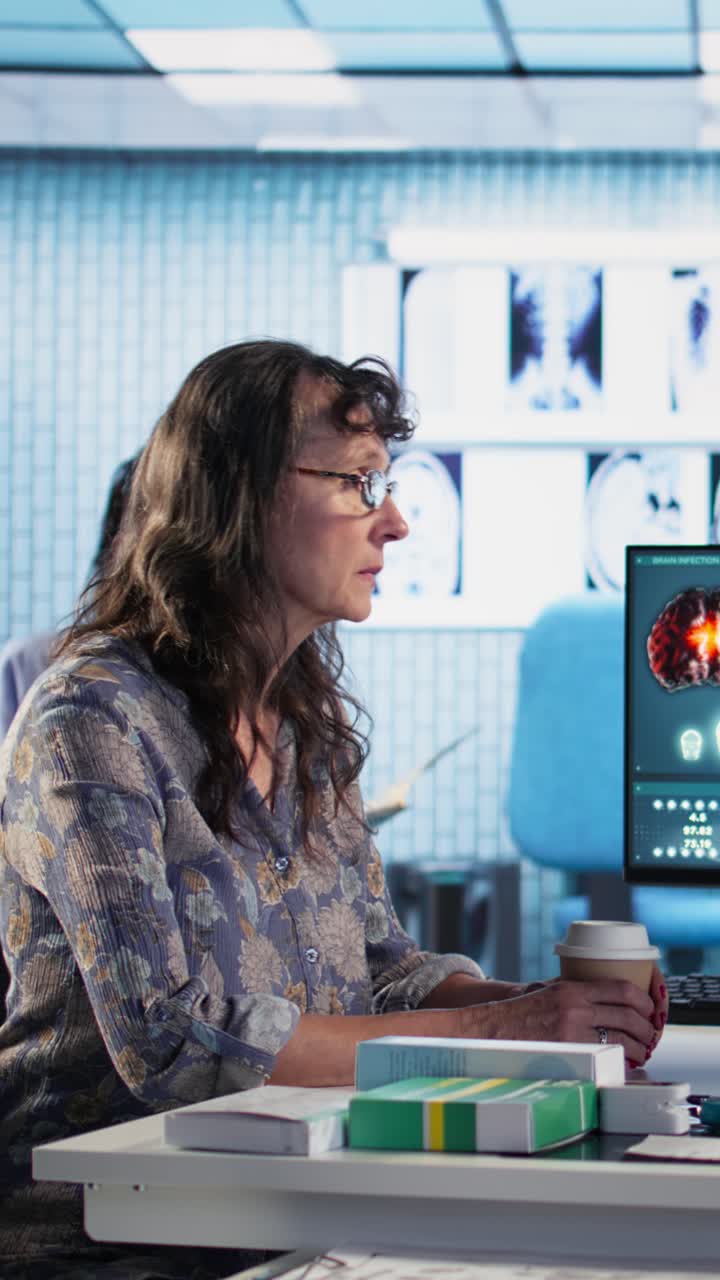 Doctor Reviewing Medical Images