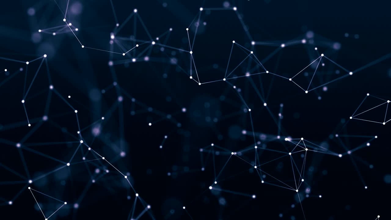 fondo geométrico azul abstracto con líneas y puntos