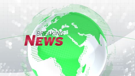 animation of the words breaking news written in grey and red