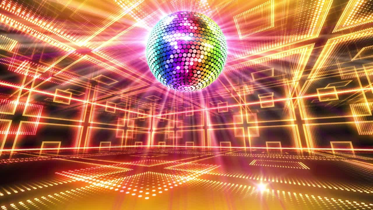 Mirror Ball Disco Lights Club Dance Party Glitter Sfondi