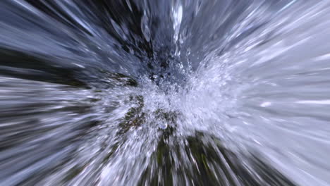 Fast Moving Liquid Fluid Vortex Wormhole Abstract Background. Rapid Stretched Water Splashes Towards Camera.
