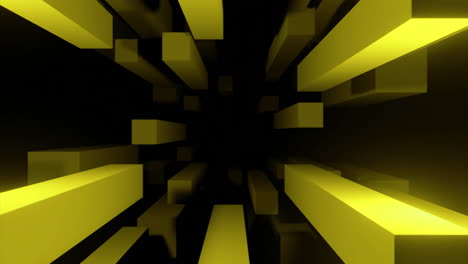 abstract geometric shapes tunnel