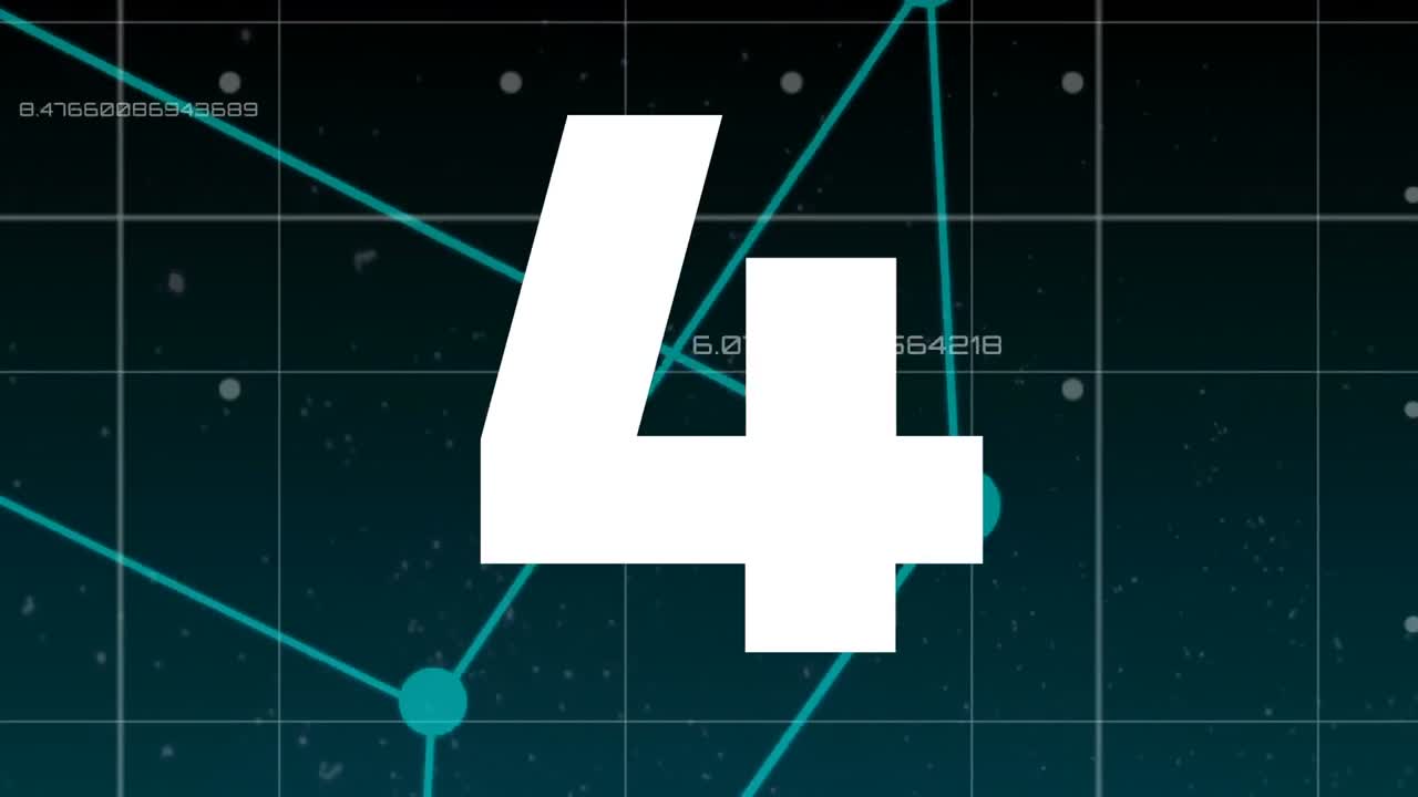 vídeo animado de cuenta atrás