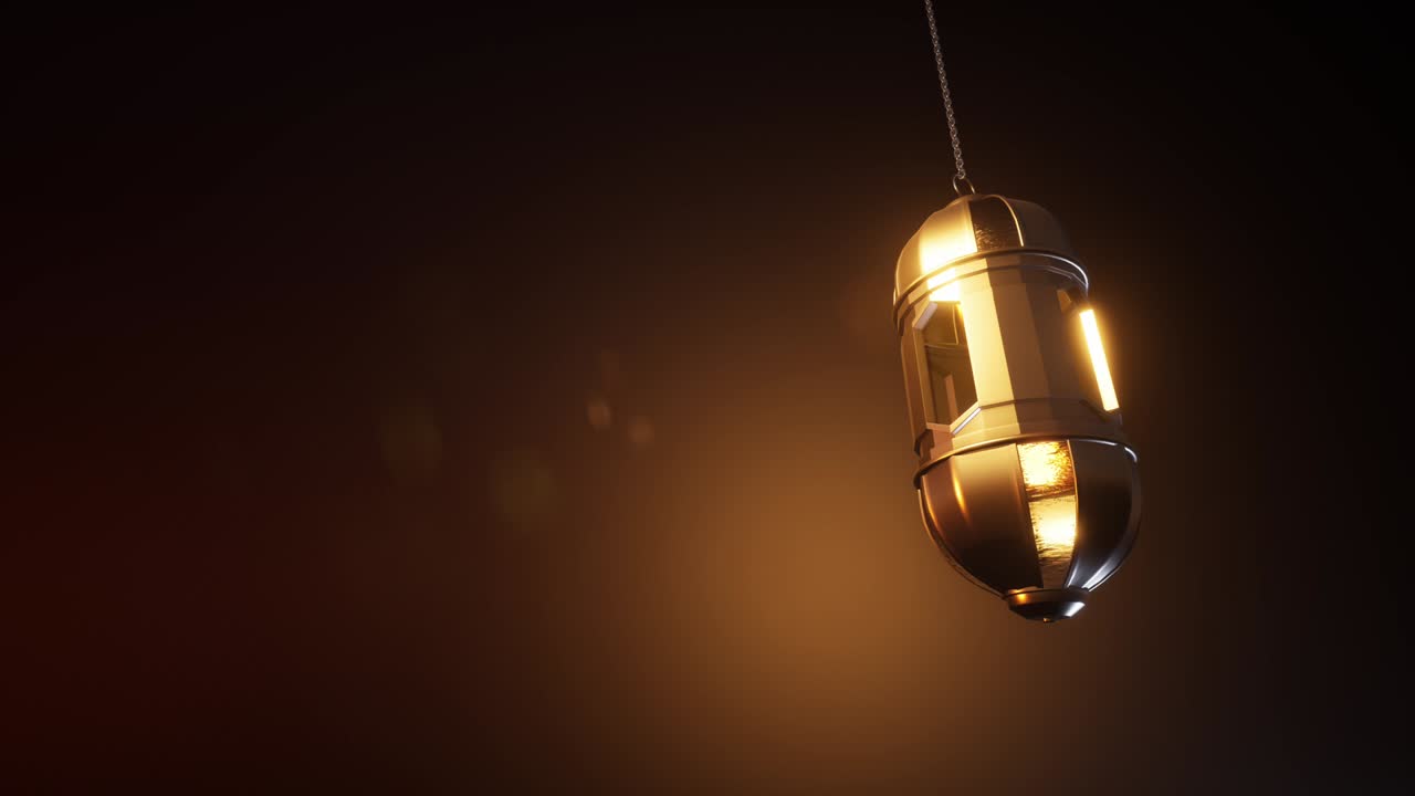 라마단 랜턴의 배경, 3d 렌더링