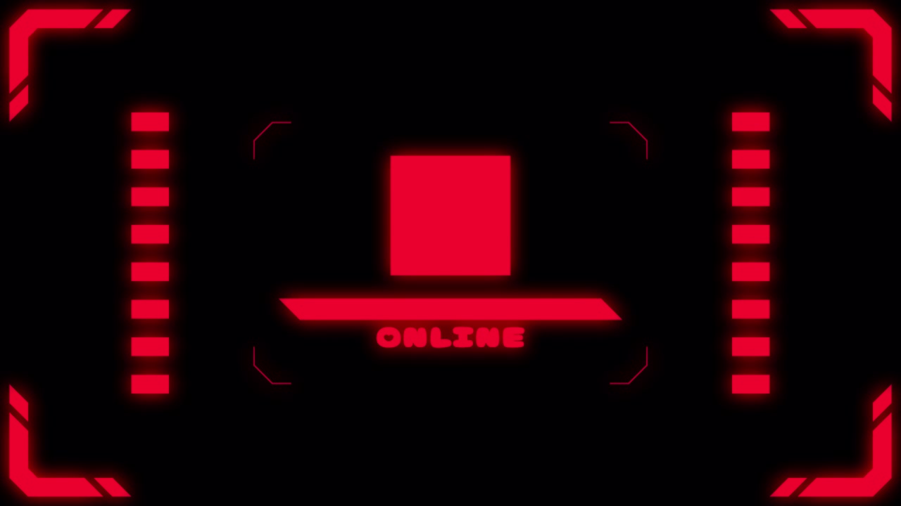 Virtual connection neon square Transitions. 1080p - 30 fps - Alpha Channel (7)