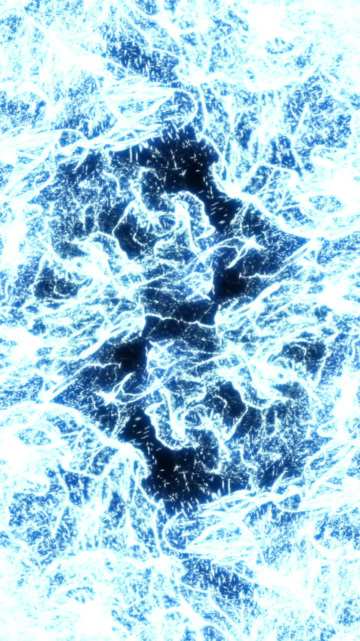 Motivo Astratto di Energia Luminosa Blu e Bianca.