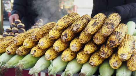 grilled corn on the cob street vendor