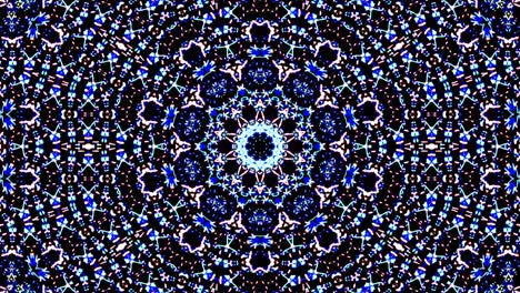 bright abstract light governing blue color, kaleidoscope,full color background