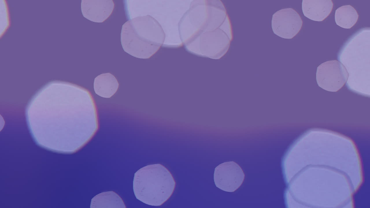 Abstract blue and white design with floating circular shapes