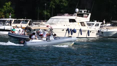 people enjoying a boat ride in sorrento