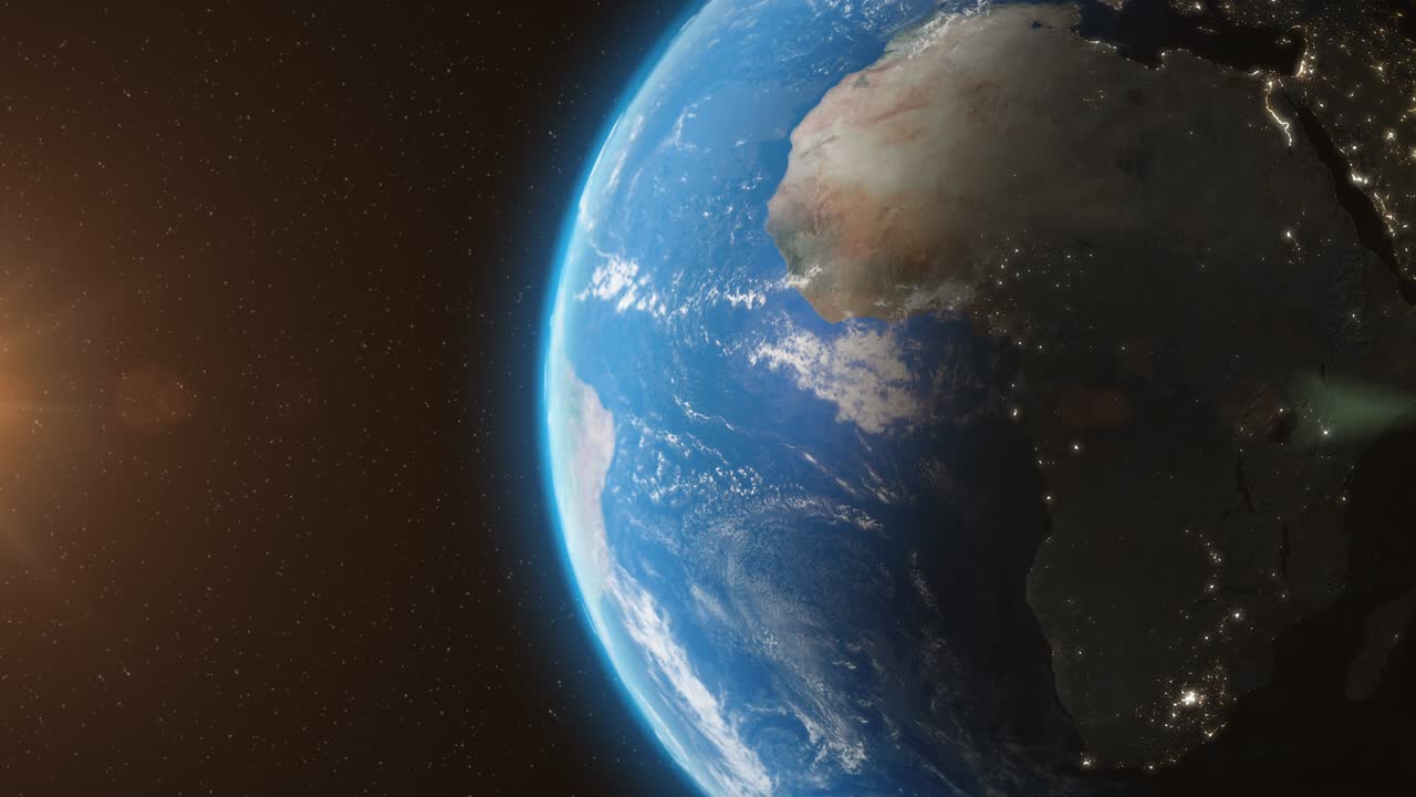Earth Orbit From Space - 3D Animation | Premium Stock Video Footage