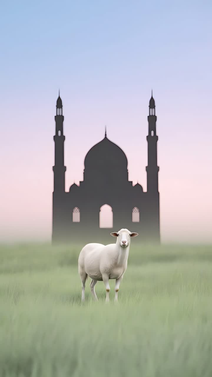 Eid al-Adha Moschea Sfondo islamico 4K