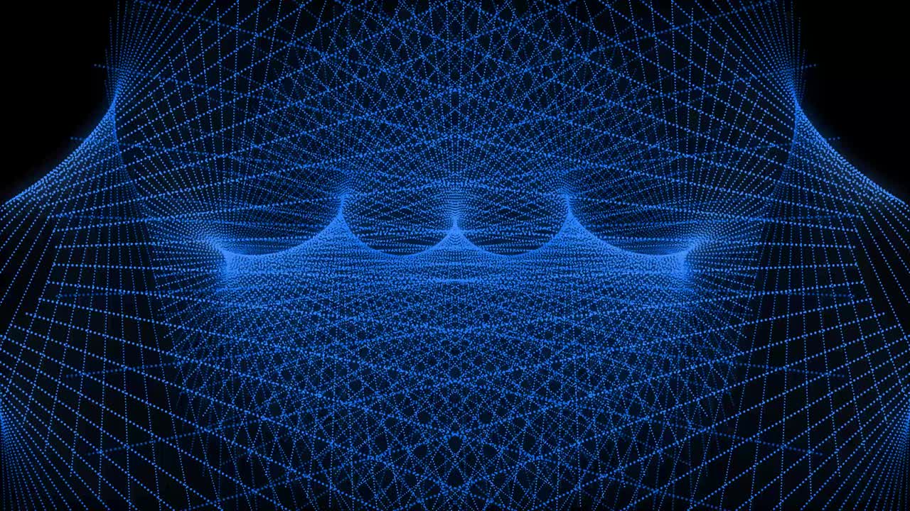 Blue color Dot Shape Pattern animation motion graphics