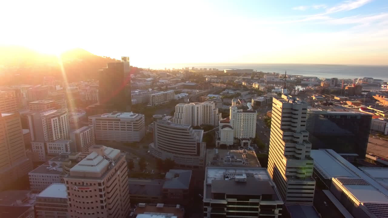 Cidade do Cabo ao pôr do sol.