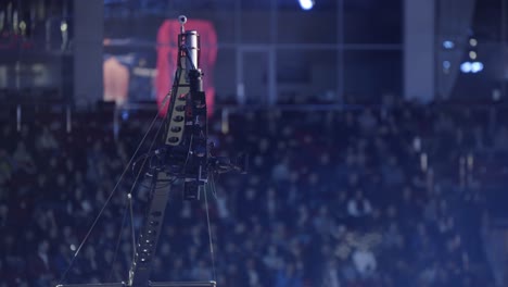 camera crane at a concert