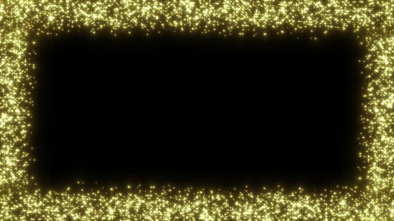 Golden glitter sparkling magic light golden special christmas background 4k animation blank holiday