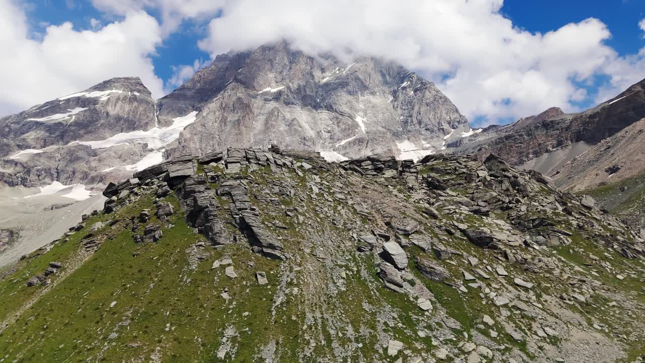 Majestic Mountain Peak with Rocky Landscape