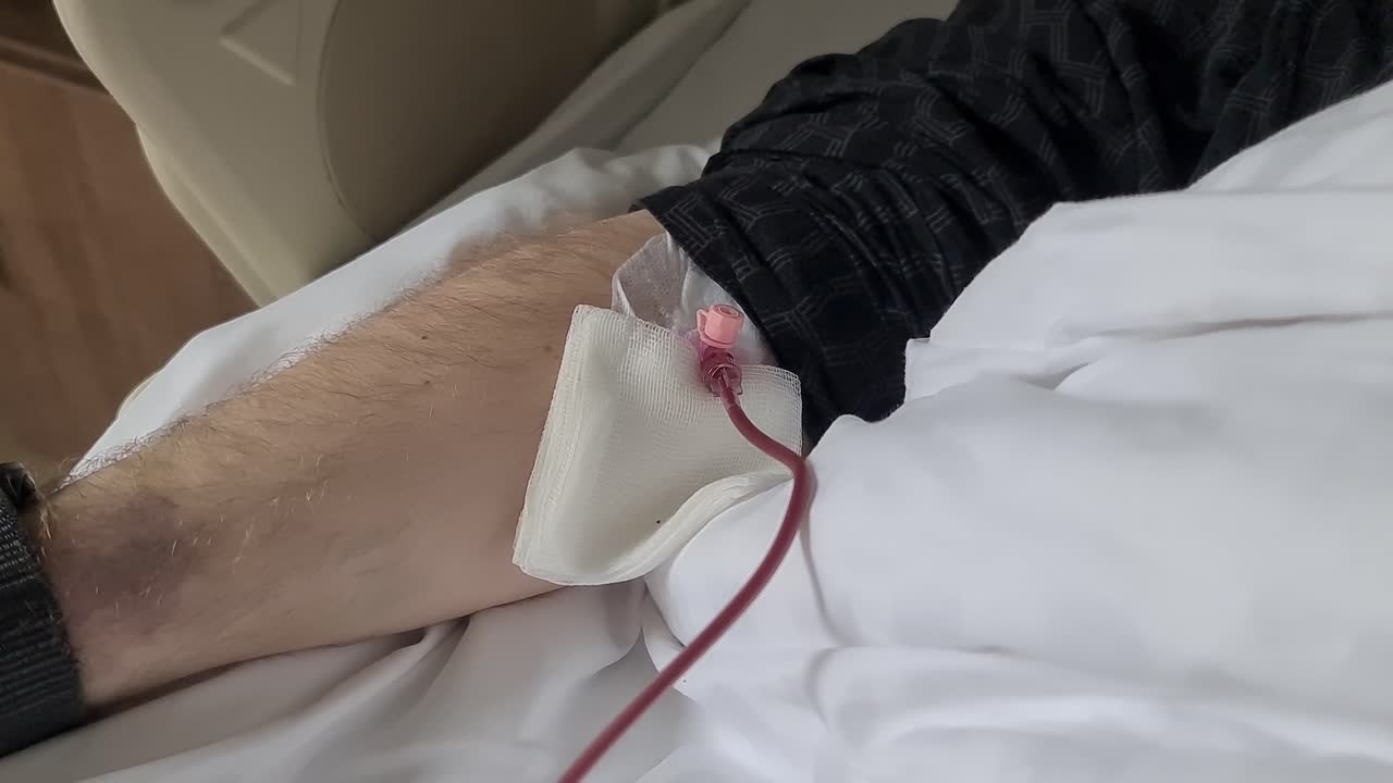 Intravenous therapy in hospital