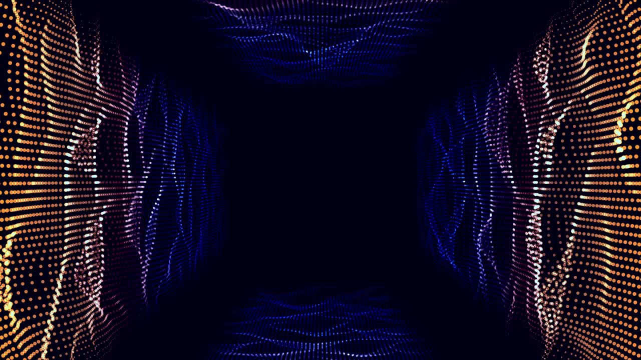 Abstract vector colorful mesh on dark background