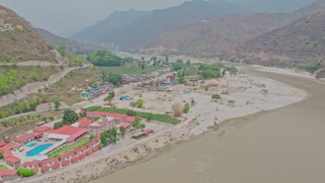 footage showcases a flowing river, hillside resorts, and lush mountain views along the banepa–bardibas route, reflecting the natural beauty and growing tourism potential of central nepal.