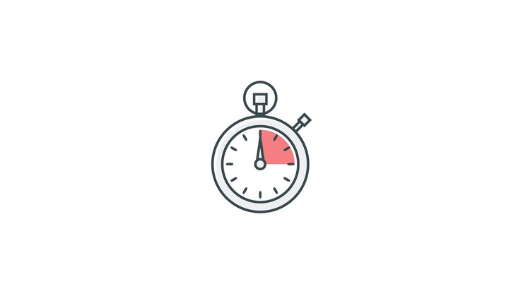 Animated Stopwatch Icon Counting Down Time