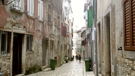 summer, sunshine view of the croatian old town - istria region - mediterranean sea-europe.