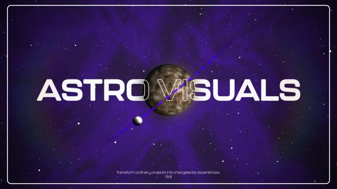 Animated Space Themed Motion Graphics Backgrounds