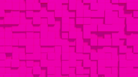 abstract geometric digital background with random motion cubes. modern minimalistic concept for broadcast or sceersaver. looped 3d animation.