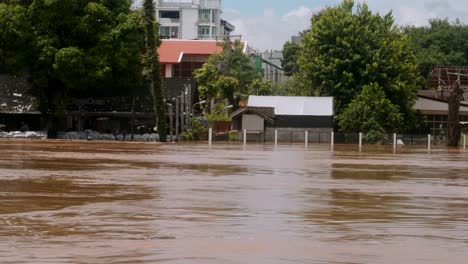 4k cinematic footage of flood zone in chiang mai 1