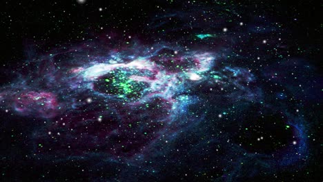nubes nebulosas flotando en el universo