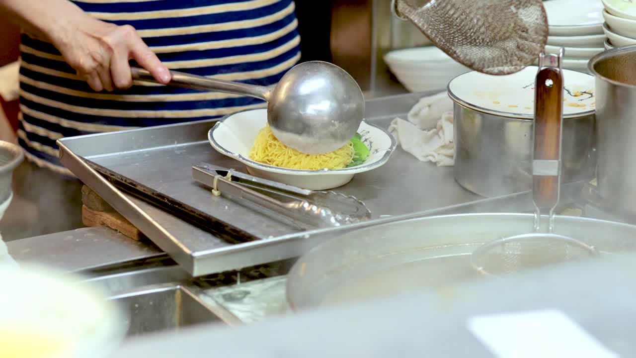Preparing a Noodle Dish